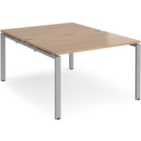Click to view product details and reviews for Bench Desk 2 Person Rectangular Desks 1200mm Beech Tops With Silver Frames 1600mm Depth Adapt. Click to view product details and reviews for Bench Desk 2 Person Rectangular Desks 1200mm Beech Tops With Silver Frames 1600mm Depth Adapt.