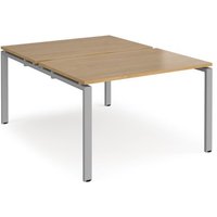 Click to view product details and reviews for Bench Desk 2 Person Rectangular Desks 1200mm Oak Tops With Silver Frames 1600mm Depth Adapt. Click to view product details and reviews for Bench Desk 2 Person Rectangular Desks 1200mm Oak Tops With Silver Frames 1600mm Depth Adapt.