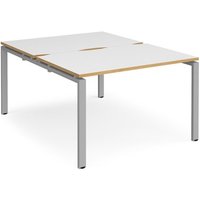 Click to view product details and reviews for Bench Desk 2 Person Rectangular Desks 1200mm White Oak Tops With Silver Frames 1600mm Depth Adapt. Click to view product details and reviews for Bench Desk 2 Person Rectangular Desks 1200mm White Oak Tops With Silver Frames 1600mm Depth Adapt.