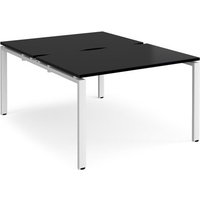 Click to view product details and reviews for Adapt Back To Back Desks 1200mm X 1600mm White Frame Black Top. Click to view product details and reviews for Adapt Back To Back Desks 1200mm X 1600mm White Frame Black Top.