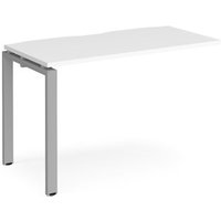 Click to view product details and reviews for Bench Desk Add On Rectangular Desk 1200mm White Tops With Silver Frames 600mm Depth Adapt. Click to view product details and reviews for Bench Desk Add On Rectangular Desk 1200mm White Tops With Silver Frames 600mm Depth Adapt.
