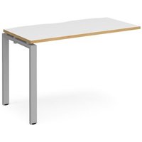 Click to view product details and reviews for Bench Desk Add On Rectangular Desk 1200mm White Oak Tops With Silver Frames 600mm Depth Adapt. Click to view product details and reviews for Bench Desk Add On Rectangular Desk 1200mm White Oak Tops With Silver Frames 600mm Depth Adapt.