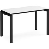 Click to view product details and reviews for Adapt Single Desk 1200mm X 600mm Black Frame White Top Black Edge. Click to view product details and reviews for Adapt Single Desk 1200mm X 600mm Black Frame White Top Black Edge.