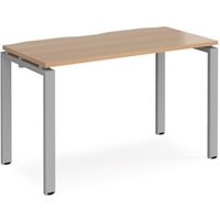 Click to view product details and reviews for Bench Desk Single Person Rectangular Desk 1200mm Beech Tops With Silver Frames 600mm Depth Adapt. Click to view product details and reviews for Bench Desk Single Person Rectangular Desk 1200mm Beech Tops With Silver Frames 600mm Depth Adapt.