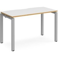 Click to view product details and reviews for Bench Desk Single Person Rectangular Desk 1200mm White Oak Tops With Silver Frames 600mm Depth Adapt. Click to view product details and reviews for Bench Desk Single Person Rectangular Desk 1200mm White Oak Tops With Silver Frames 600mm Depth Adapt.
