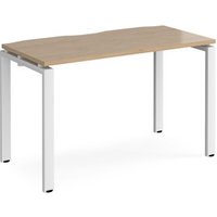 Click to view product details and reviews for Adapt Single Desk 1200mm X 600mm White Frame Kendal Oak Top. Click to view product details and reviews for Adapt Single Desk 1200mm X 600mm White Frame Kendal Oak Top.