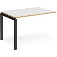 Click to view product details and reviews for Bench Desk Add On Rectangular Desk 1200mm White Oak Tops With Black Frames 800mm Depth Adapt. Click to view product details and reviews for Bench Desk Add On Rectangular Desk 1200mm White Oak Tops With Black Frames 800mm Depth Adapt.