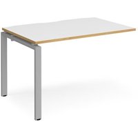 Click to view product details and reviews for Bench Desk Add On Rectangular Desk 1200mm White Oak Tops With Silver Frames 800mm Depth Adapt. Click to view product details and reviews for Bench Desk Add On Rectangular Desk 1200mm White Oak Tops With Silver Frames 800mm Depth Adapt.