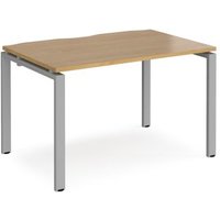 Click to view product details and reviews for Bench Desk Single Person Rectangular Desk 1200mm Oak Tops With Silver Frames 800mm Depth Adapt. Click to view product details and reviews for Bench Desk Single Person Rectangular Desk 1200mm Oak Tops With Silver Frames 800mm Depth Adapt.