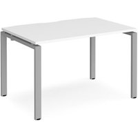 Click to view product details and reviews for Bench Desk Single Person Rectangular Desk 1200mm White Tops With Silver Frames 800mm Depth Adapt. Click to view product details and reviews for Bench Desk Single Person Rectangular Desk 1200mm White Tops With Silver Frames 800mm Depth Adapt.