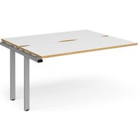 Click to view product details and reviews for Bench Desk Add On 2 Person Rectangular Desks 1400mm White Oak Tops With Silver Frames 1200mm Depth Adapt. Click to view product details and reviews for Bench Desk Add On 2 Person Rectangular Desks 1400mm White Oak Tops With Silver Frames 1200mm Depth Adapt.