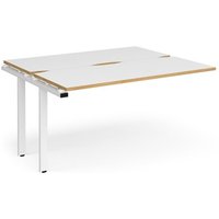 Click to view product details and reviews for Bench Desk Add On 2 Person Rectangular Desks 1400mm White Oak Tops With White Frames 1200mm Depth Adapt. Click to view product details and reviews for Bench Desk Add On 2 Person Rectangular Desks 1400mm White Oak Tops With White Frames 1200mm Depth Adapt.