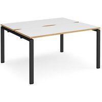 Click to view product details and reviews for Bench Desk 2 Person Rectangular Desks 1400mm White Oak Tops With Black Frames 1200mm Depth Adapt. Click to view product details and reviews for Bench Desk 2 Person Rectangular Desks 1400mm White Oak Tops With Black Frames 1200mm Depth Adapt.