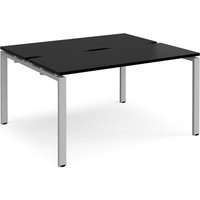 Click to view product details and reviews for Adapt Back To Back Desks 1400mm X 1200mm Silver Frame Black Top. Click to view product details and reviews for Adapt Back To Back Desks 1400mm X 1200mm Silver Frame Black Top.