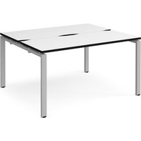 Click to view product details and reviews for Adapt Back To Back Desks 1400mm X 1200mm Silver Frame White Top Black Edge. Click to view product details and reviews for Adapt Back To Back Desks 1400mm X 1200mm Silver Frame White Top Black Edge.