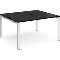 Click to view product details and reviews for Adapt Back To Back Desks 1400mm X 1200mm White Frame Black Top. Click to view product details and reviews for Adapt Back To Back Desks 1400mm X 1200mm White Frame Black Top.