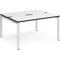 Click to view product details and reviews for Adapt Back To Back Desks 1400mm X 1200mm White Frame White Top Black Edge. Click to view product details and reviews for Adapt Back To Back Desks 1400mm X 1200mm White Frame White Top Black Edge.