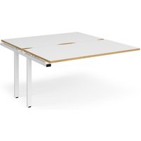 Click to view product details and reviews for Bench Desk Add On 2 Person Rectangular Desks 1400mm White Oak Tops With White Frames 1600mm Depth Adapt. Click to view product details and reviews for Bench Desk Add On 2 Person Rectangular Desks 1400mm White Oak Tops With White Frames 1600mm Depth Adapt.