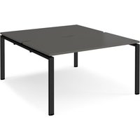 Click to view product details and reviews for Adapt Back To Back Desks 1400mm X 1600mm Black Frame Storm Grey Top. Click to view product details and reviews for Adapt Back To Back Desks 1400mm X 1600mm Black Frame Storm Grey Top.