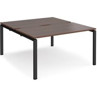 Click to view product details and reviews for Bench Desk 2 Person Rectangular Desks 1400mm Walnut Tops With Black Frames 1600mm Depth Adapt. Click to view product details and reviews for Bench Desk 2 Person Rectangular Desks 1400mm Walnut Tops With Black Frames 1600mm Depth Adapt.