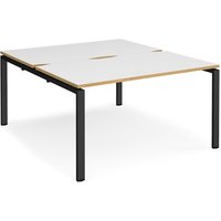 Click to view product details and reviews for Bench Desk 2 Person Rectangular Desks 1400mm White Oak Tops With Black Frames 1600mm Depth Adapt. Click to view product details and reviews for Bench Desk 2 Person Rectangular Desks 1400mm White Oak Tops With Black Frames 1600mm Depth Adapt.