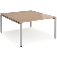 Click to view product details and reviews for Bench Desk 2 Person Rectangular Desks 1400mm Beech Tops With Silver Frames 1600mm Depth Adapt. Click to view product details and reviews for Bench Desk 2 Person Rectangular Desks 1400mm Beech Tops With Silver Frames 1600mm Depth Adapt.