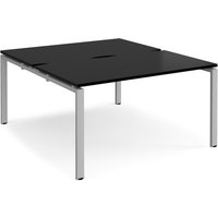 Click to view product details and reviews for Adapt Back To Back Desks 1400mm X 1600mm Silver Frame Black Top. Click to view product details and reviews for Adapt Back To Back Desks 1400mm X 1600mm Silver Frame Black Top.