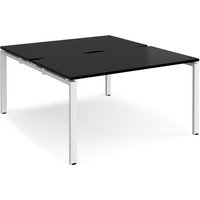 Click to view product details and reviews for Adapt Back To Back Desks 1400mm X 1600mm White Frame Black Top. Click to view product details and reviews for Adapt Back To Back Desks 1400mm X 1600mm White Frame Black Top.