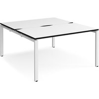 Click to view product details and reviews for Adapt Back To Back Desks 1400mm X 1600mm White Frame White Top Black Edge. Click to view product details and reviews for Adapt Back To Back Desks 1400mm X 1600mm White Frame White Top Black Edge.