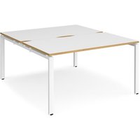 Click to view product details and reviews for Bench Desk 2 Person Rectangular Desks 1400mm White Oak Tops With White Frames 1600mm Depth Adapt. Click to view product details and reviews for Bench Desk 2 Person Rectangular Desks 1400mm White Oak Tops With White Frames 1600mm Depth Adapt.