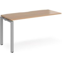 Click to view product details and reviews for Bench Desk Add On Rectangular Desk 1400mm Beech Tops With Silver Frames 600mm Depth Adapt. Click to view product details and reviews for Bench Desk Add On Rectangular Desk 1400mm Beech Tops With Silver Frames 600mm Depth Adapt.