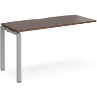 Click to view product details and reviews for Bench Desk Add On Rectangular Desk 1400mm Walnut Tops With Silver Frames 600mm Depth Adapt. Click to view product details and reviews for Bench Desk Add On Rectangular Desk 1400mm Walnut Tops With Silver Frames 600mm Depth Adapt.