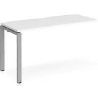 Click to view product details and reviews for Bench Desk Add On Rectangular Desk 1400mm White Tops With Silver Frames 600mm Depth Adapt. Click to view product details and reviews for Bench Desk Add On Rectangular Desk 1400mm White Tops With Silver Frames 600mm Depth Adapt.