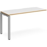 Click to view product details and reviews for Bench Desk Add On Rectangular Desk 1400mm White Oak Tops With Silver Frames 600mm Depth Adapt. Click to view product details and reviews for Bench Desk Add On Rectangular Desk 1400mm White Oak Tops With Silver Frames 600mm Depth Adapt.