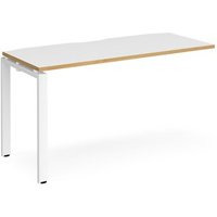 Click to view product details and reviews for Bench Desk Add On Rectangular Desk 1400mm White Oak Tops With White Frames 600mm Depth Adapt. Click to view product details and reviews for Bench Desk Add On Rectangular Desk 1400mm White Oak Tops With White Frames 600mm Depth Adapt.