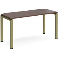 Click to view product details and reviews for Adapt Single Desk 1400mm X 600mm Green Frame Walnut Top. Click to view product details and reviews for Adapt Single Desk 1400mm X 600mm Green Frame Walnut Top.