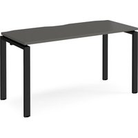 Click to view product details and reviews for Adapt Single Desk 1400mm X 600mm Black Frame Storm Grey Top. Click to view product details and reviews for Adapt Single Desk 1400mm X 600mm Black Frame Storm Grey Top.