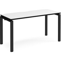 Click to view product details and reviews for Adapt Single Desk 1400mm X 600mm Black Frame White Top Black Edge. Click to view product details and reviews for Adapt Single Desk 1400mm X 600mm Black Frame White Top Black Edge.