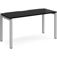 Click to view product details and reviews for Adapt Single Desk 1400mm X 600mm Silver Frame Black Top. Click to view product details and reviews for Adapt Single Desk 1400mm X 600mm Silver Frame Black Top.
