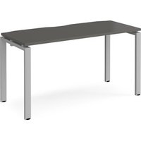 Click to view product details and reviews for Adapt Single Desk 1400mm X 600mm Silver Frame Storm Grey Top. Click to view product details and reviews for Adapt Single Desk 1400mm X 600mm Silver Frame Storm Grey Top.
