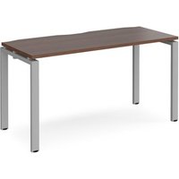 Click to view product details and reviews for Bench Desk Single Person Rectangular Desk 1400mm Walnut Tops With Silver Frames 600mm Depth Adapt. Click to view product details and reviews for Bench Desk Single Person Rectangular Desk 1400mm Walnut Tops With Silver Frames 600mm Depth Adapt.