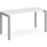 Click to view product details and reviews for Bench Desk Single Person Rectangular Desk 1400mm White Tops With Silver Frames 600mm Depth Adapt. Click to view product details and reviews for Bench Desk Single Person Rectangular Desk 1400mm White Tops With Silver Frames 600mm Depth Adapt.