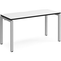 Click to view product details and reviews for Adapt Single Desk 1400mm X 600mm Silver Frame White Top Black Edge. Click to view product details and reviews for Adapt Single Desk 1400mm X 600mm Silver Frame White Top Black Edge.
