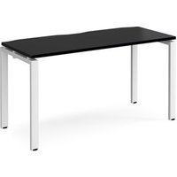 Click to view product details and reviews for Adapt Single Desk 1400mm X 600mm White Frame Black Top. Click to view product details and reviews for Adapt Single Desk 1400mm X 600mm White Frame Black Top.