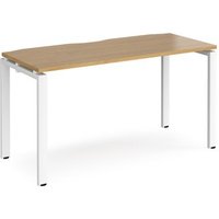 Click to view product details and reviews for Bench Desk Single Person Rectangular Desk 1400mm Oak Tops With White Frames 600mm Depth Adapt. Click to view product details and reviews for Bench Desk Single Person Rectangular Desk 1400mm Oak Tops With White Frames 600mm Depth Adapt.