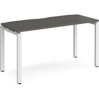 Click to view product details and reviews for Adapt Single Desk 1400mm X 600mm White Frame Storm Grey Top. Click to view product details and reviews for Adapt Single Desk 1400mm X 600mm White Frame Storm Grey Top.