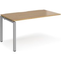 Click to view product details and reviews for Bench Desk Add On Rectangular Desk 1400mm Oak Tops With Silver Frames 800mm Depth Adapt. Click to view product details and reviews for Bench Desk Add On Rectangular Desk 1400mm Oak Tops With Silver Frames 800mm Depth Adapt.
