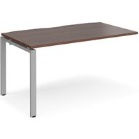 Click to view product details and reviews for Bench Desk Add On Rectangular Desk 1400mm Walnut Tops With Silver Frames 800mm Depth Adapt. Click to view product details and reviews for Bench Desk Add On Rectangular Desk 1400mm Walnut Tops With Silver Frames 800mm Depth Adapt.