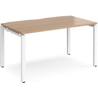 Click to view product details and reviews for Bench Desk Single Person Rectangular Desk 1400mm Beech Tops With White Frames 800mm Depth Adapt. Click to view product details and reviews for Bench Desk Single Person Rectangular Desk 1400mm Beech Tops With White Frames 800mm Depth Adapt.