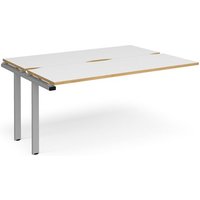Click to view product details and reviews for Bench Desk Add On 2 Person Rectangular Desks 1600mm White Oak Tops With Silver Frames 1200mm Depth Adapt. Click to view product details and reviews for Bench Desk Add On 2 Person Rectangular Desks 1600mm White Oak Tops With Silver Frames 1200mm Depth Adapt.